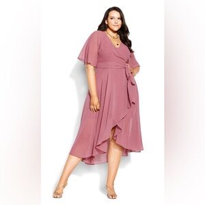 City Chic Enthrall Me Maxi Dress - dusty rose (dress not included)